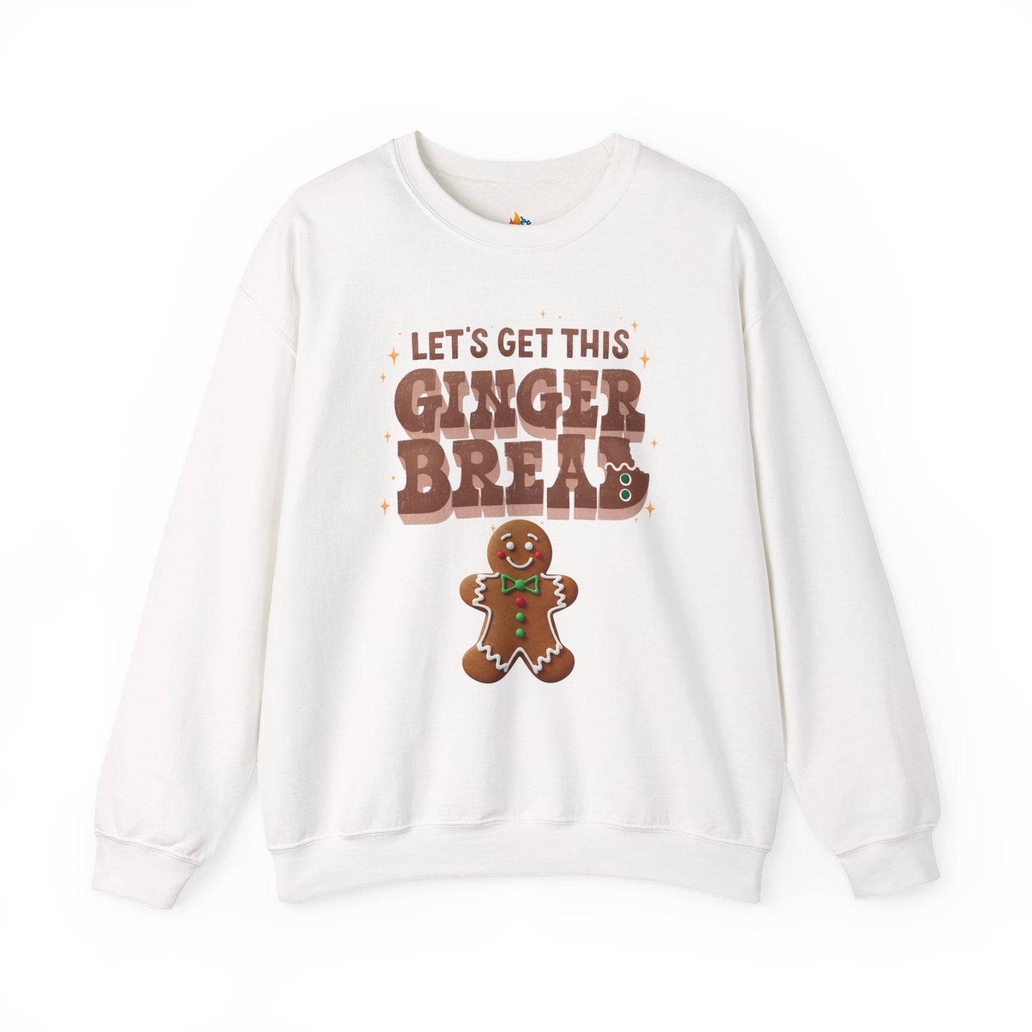 Lets get Gingerbread Man, Christmas Sweatshirt, Unisex Crewneck, Holiday Season Outfit, Winter Sweatshirt