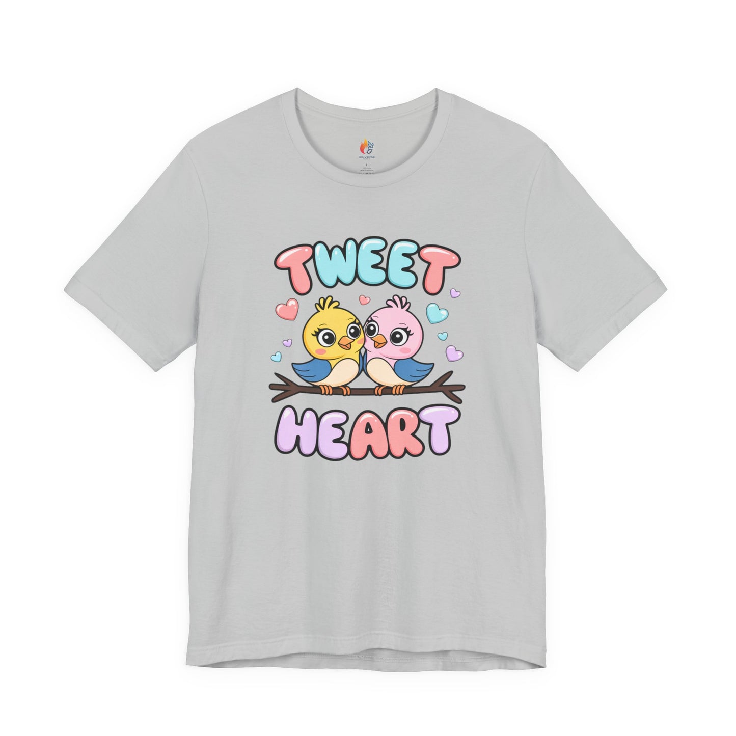 Tweet Heart T-Shirt, Valentine’s Day T-shirt, Cute Valentine Shirt, Love Graphic Tee, Unisex Valentine Outfit, Gift for Him or Her, Romantic Holiday Tee