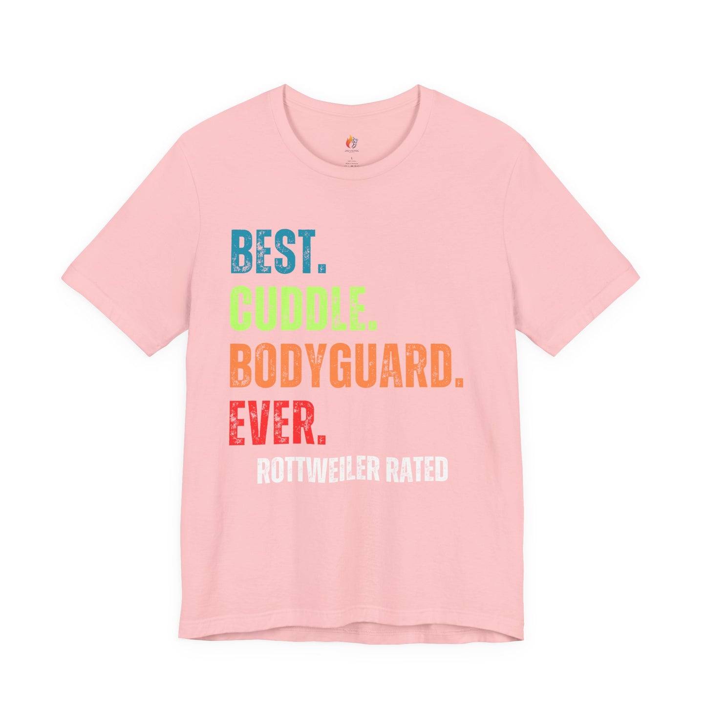 Rottweiler Lover T-Shirt - "Best Cuddle Bodyguard Ever" Graphic Tee