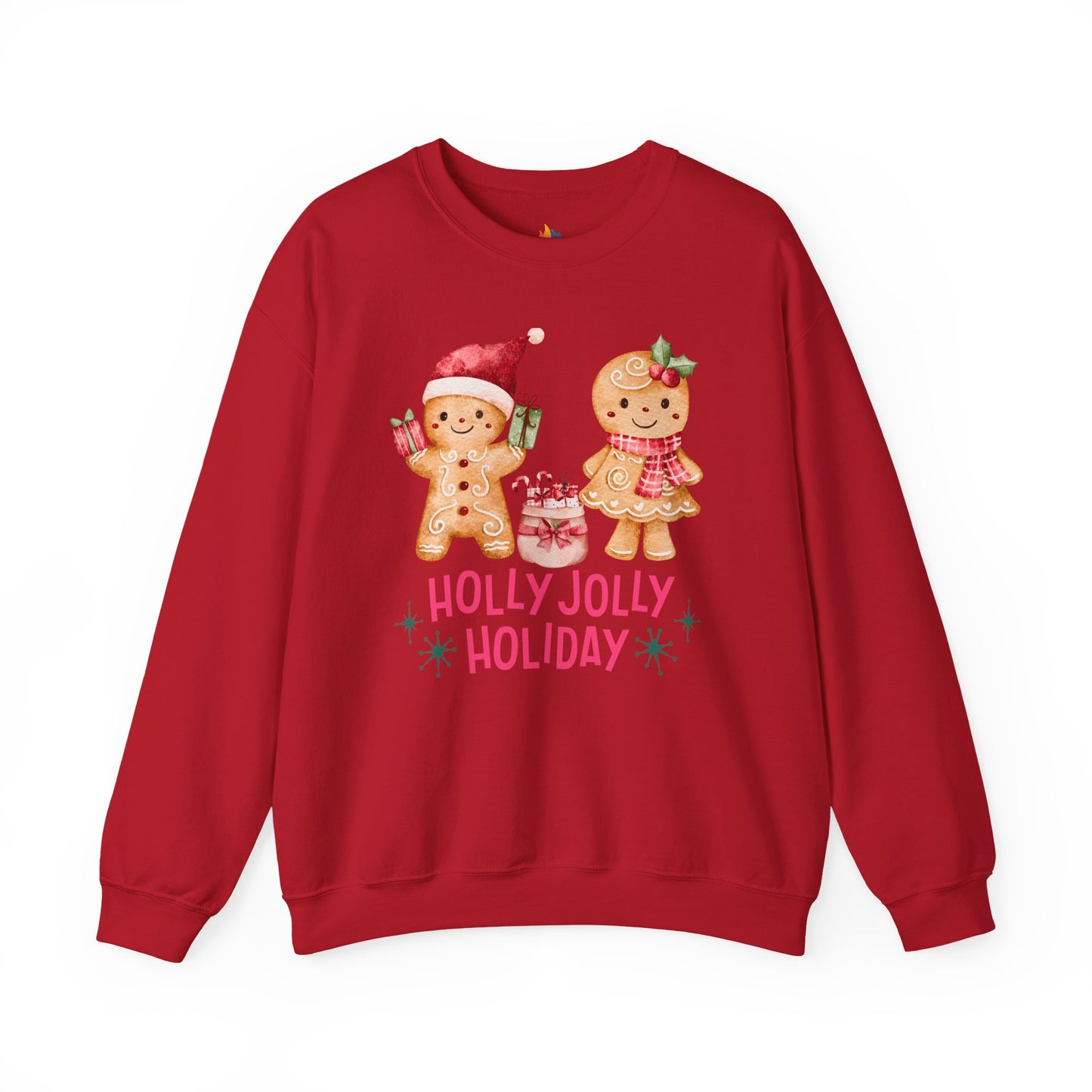 Holly Jolly Holiday, Christmas Sweatshirt, Unisex Crewneck, Holiday Season Outfit, Winter Sweatshirt