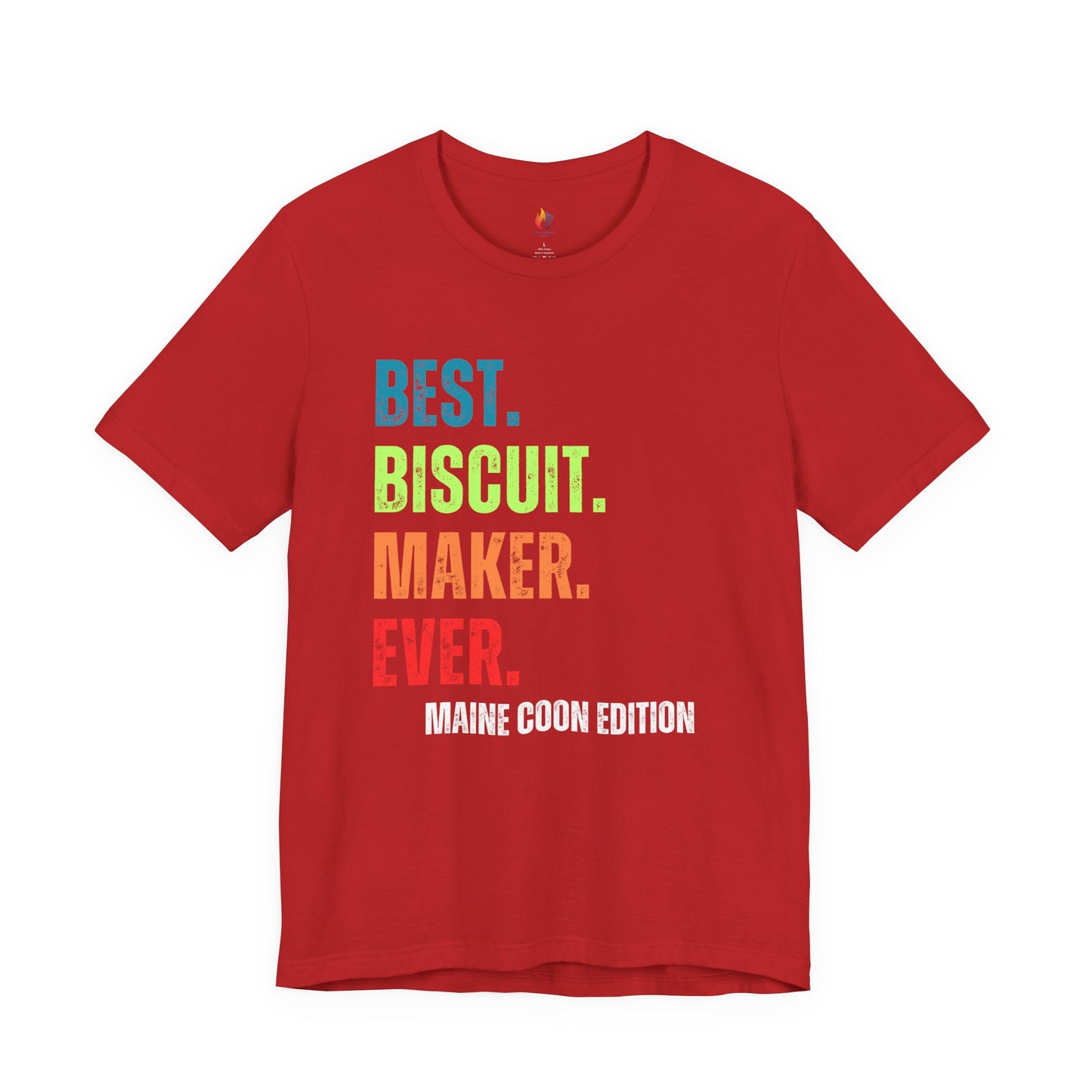 Maine Coon Cat Lover T-Shirt - "Best Biscuit Maker Ever" Graphic Tee