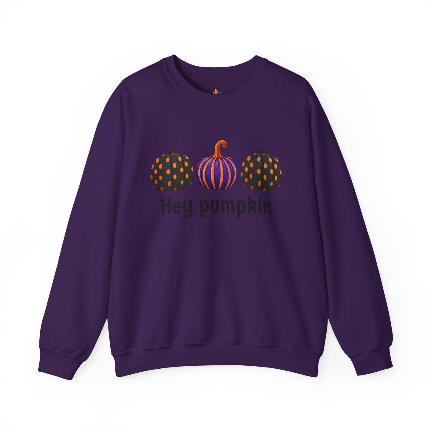 Hey Pumpkin Sweatshirt, Unisex Crewneck, Fall Season Outfit, Halloween Gift, Cozy Fall Gift