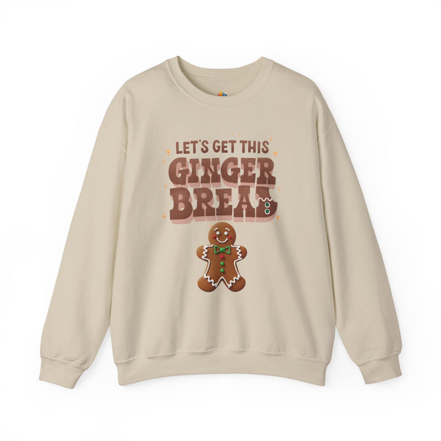 Lets get Gingerbread Man, Christmas Sweatshirt, Unisex Crewneck, Holiday Season Outfit, Winter Sweatshirt