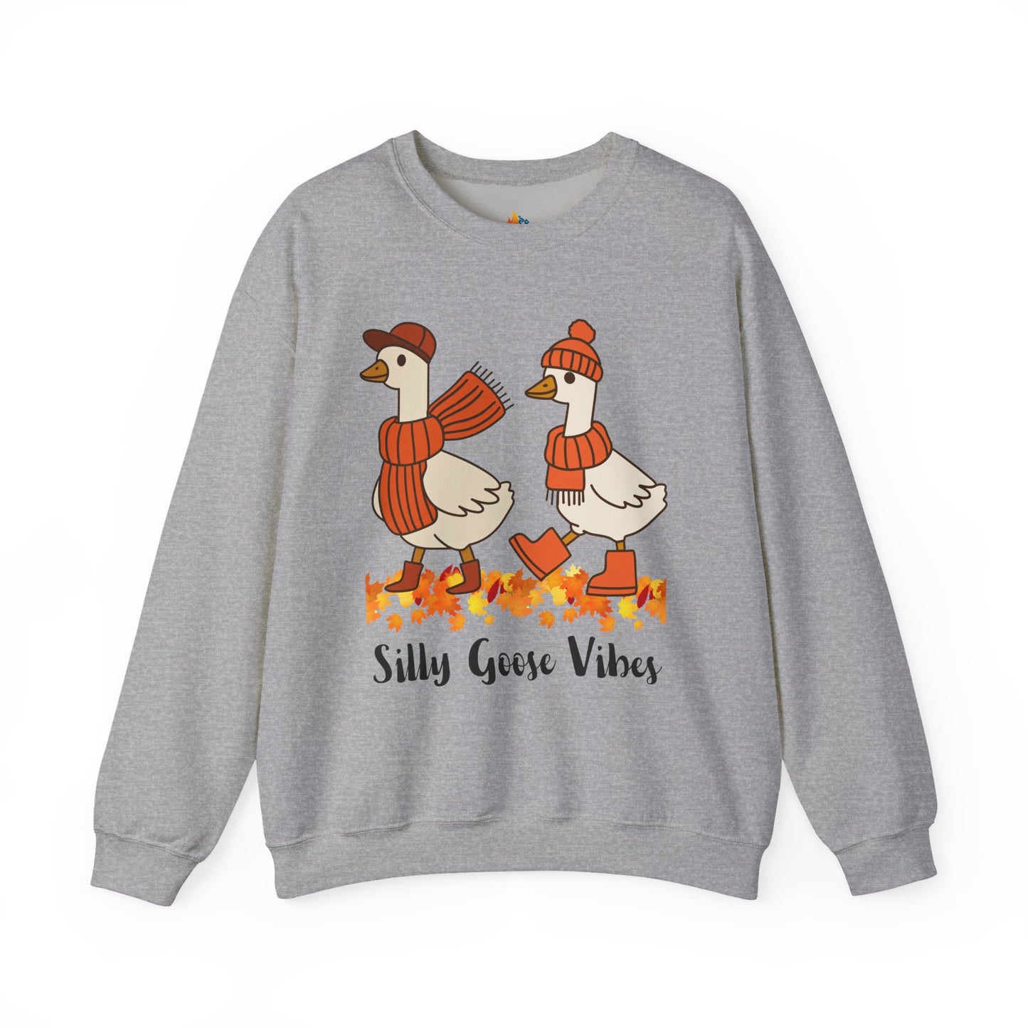 Silly goose vibes Sweatshirt, Unisex Crewneck, Funny Fall Apparel, Cozy Fall Gift