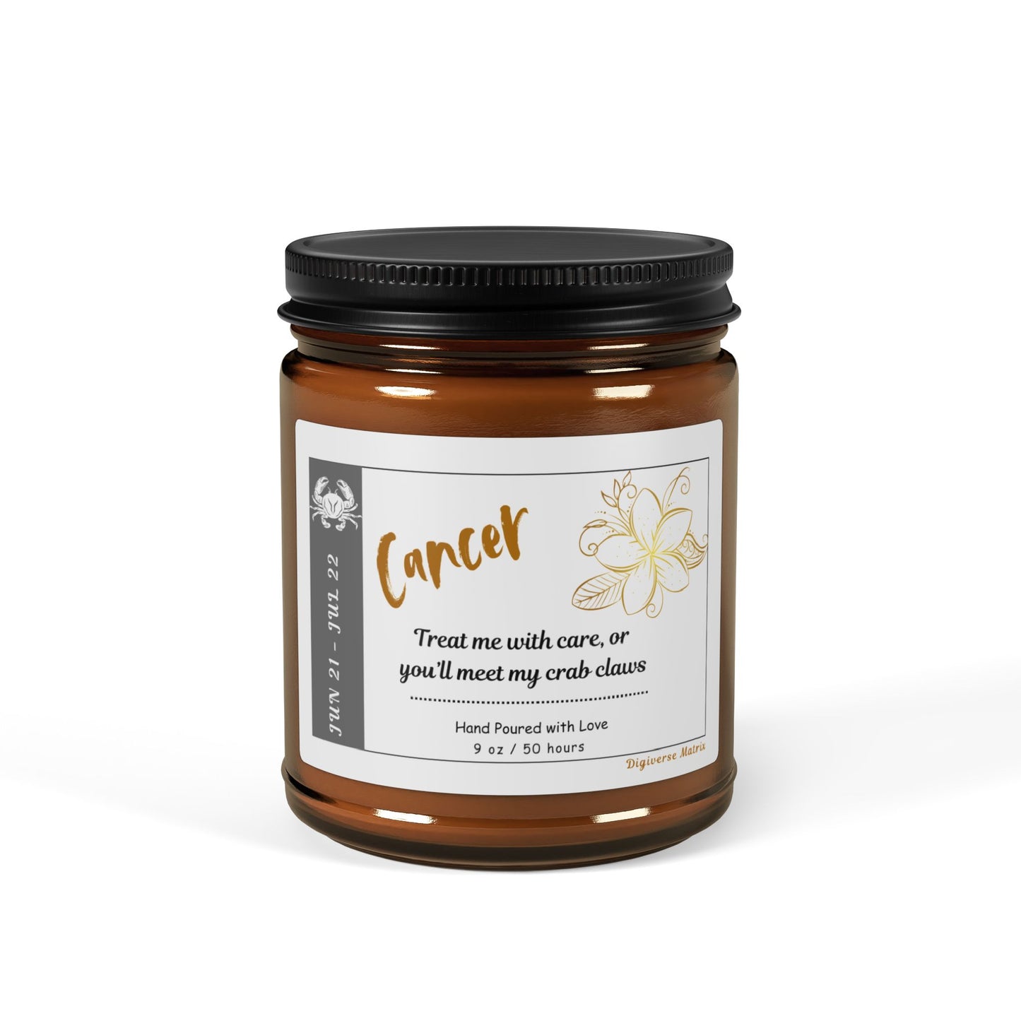 Cancer Candle, Zodiac Candle Collection, Astrology-Inspired Candles, Horoscope Gifts