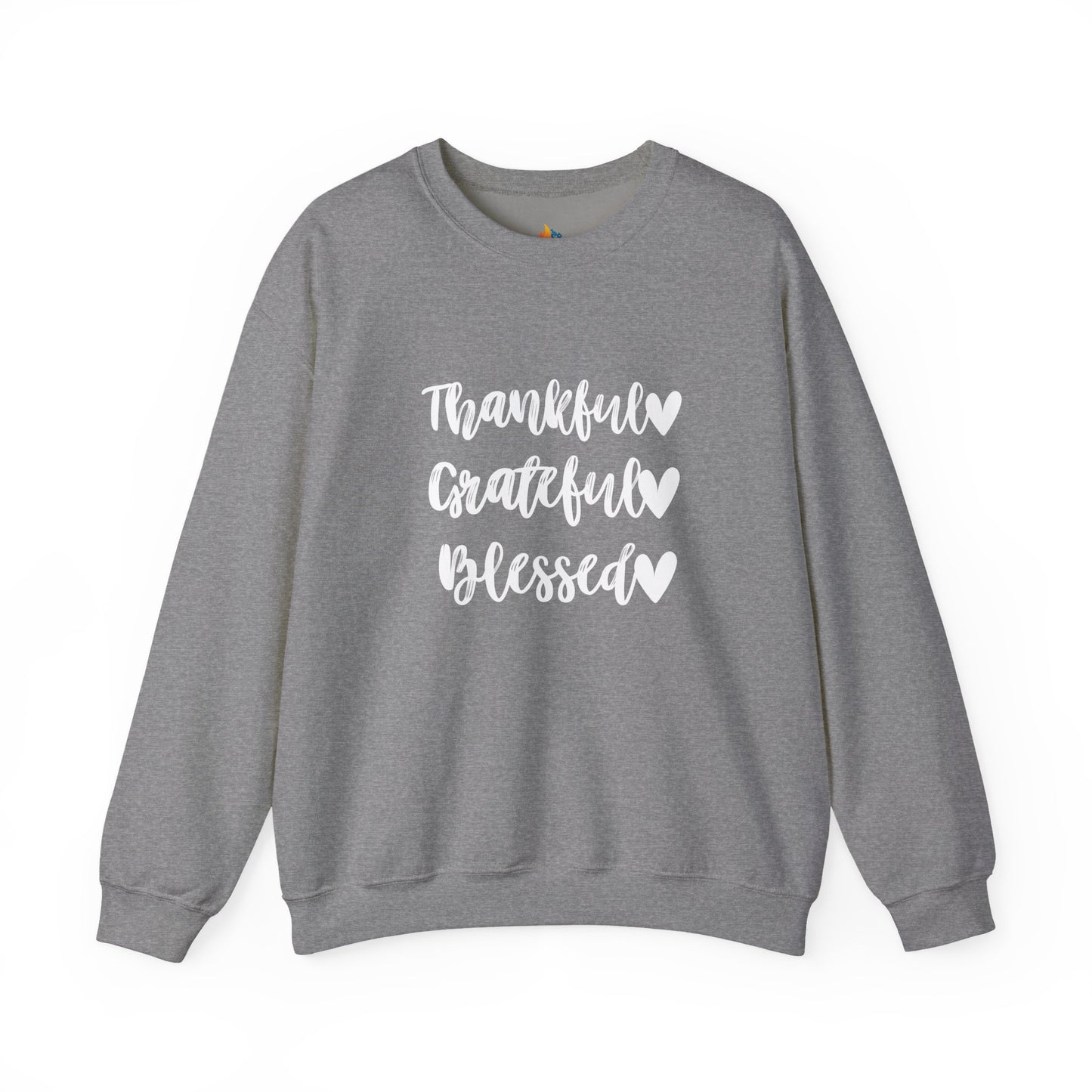 Thankful, Grateful, Blesses - Thanksgiving Sweatshirt, Unisex Crewneck, Fall Season Outfit, Cozy Fall Gift