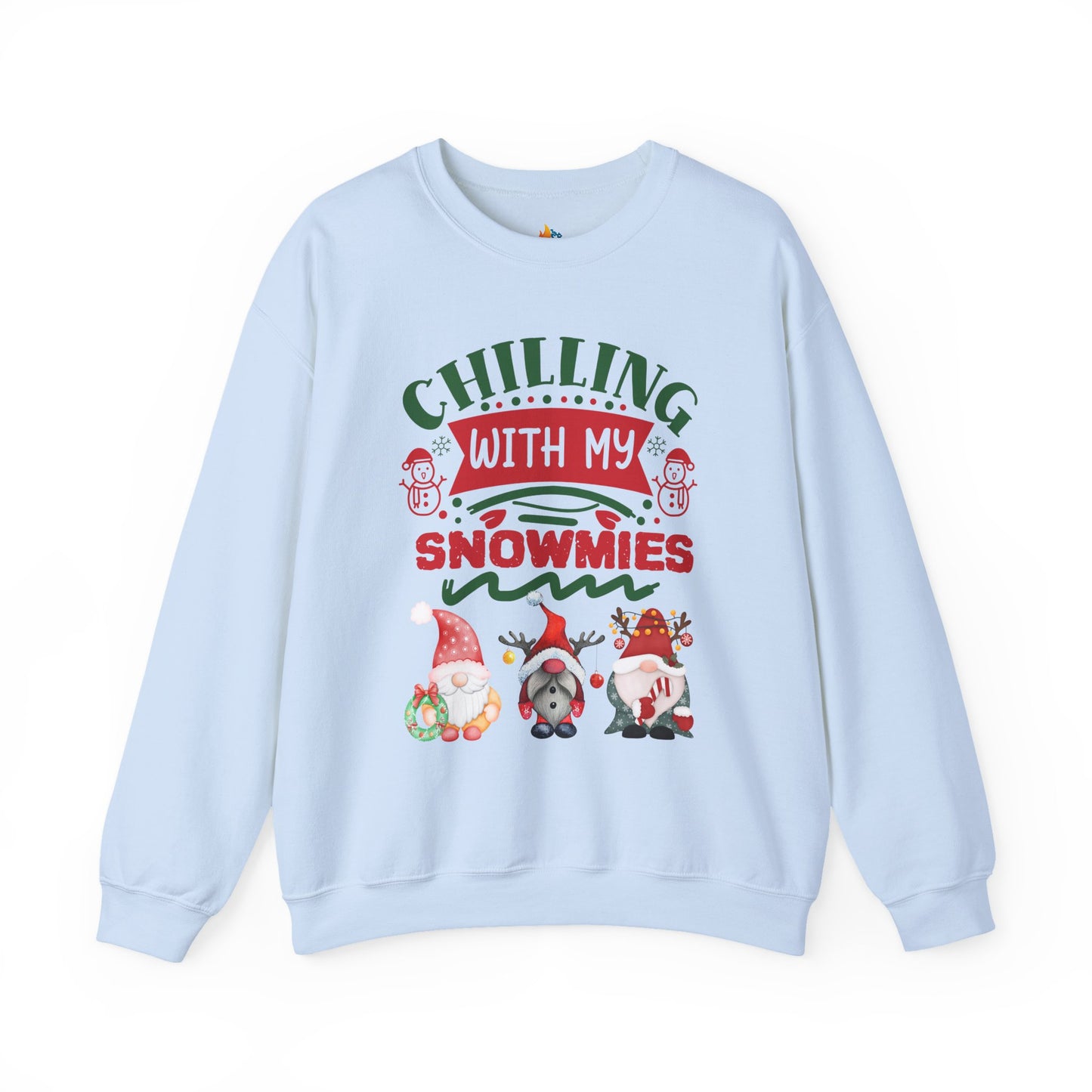 Chillin with my snowmies, Christmas Sweatshirt, Unisex Crewneck, Holiday Season Outfit, Winter Sweatshirt