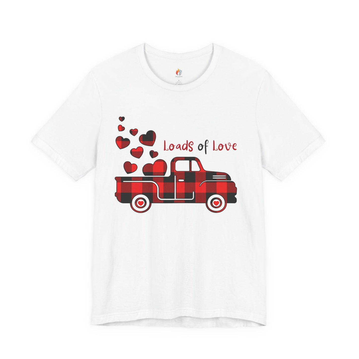 Loads of Love T-Shirt, Valentine’s Day T-shirt, Cute Valentine Shirt, Love Graphic Tee, Unisex Valentine Outfit, Gift for Him or Her, Romantic Holiday Tee