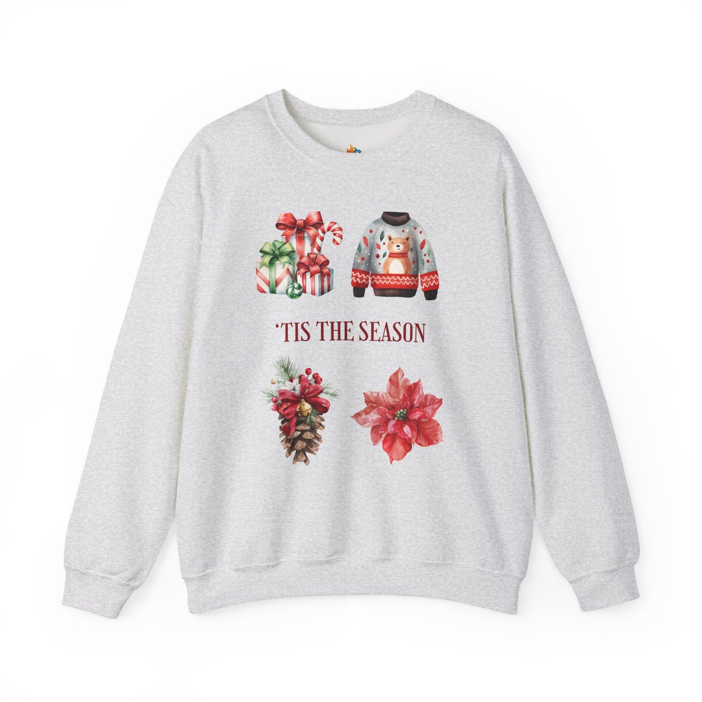 Tis the season Christmas Sweatshirt, Unisex Crewneck, Holiday Season Outfit, Winter Sweatshirt