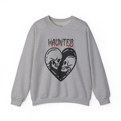 Haunted Sweatshirt, Unisex Crewneck, Fall Season Outfit, Cozy Fall Gift, Halloween Gift