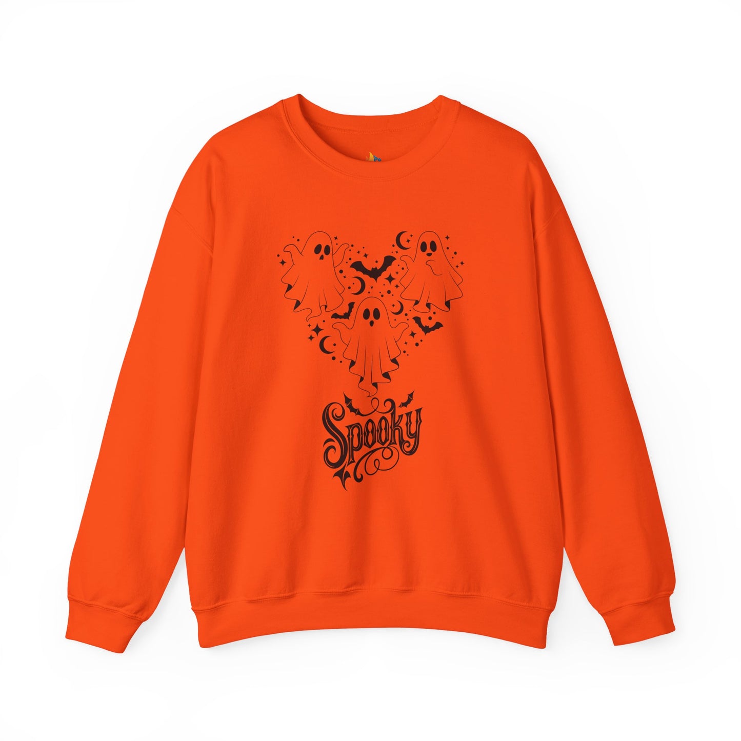 Spooky Ghost Halloween Sweatshirt, Unisex Crewneck, Fall Season Outfit, Cozy Fall Gift, Halloween Gift