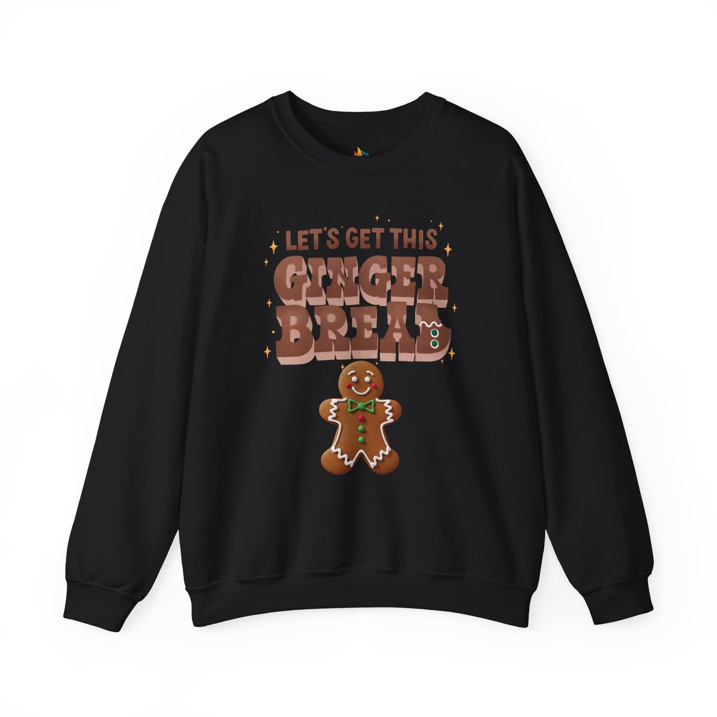 Lets get Gingerbread Man, Christmas Sweatshirt, Unisex Crewneck, Holiday Season Outfit, Winter Sweatshirt