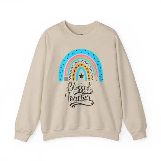 Blessed Teacher, Thanksgiving Sweatshirt, Unisex Crewneck, Fall Season Outfit, Cozy Fall Gift