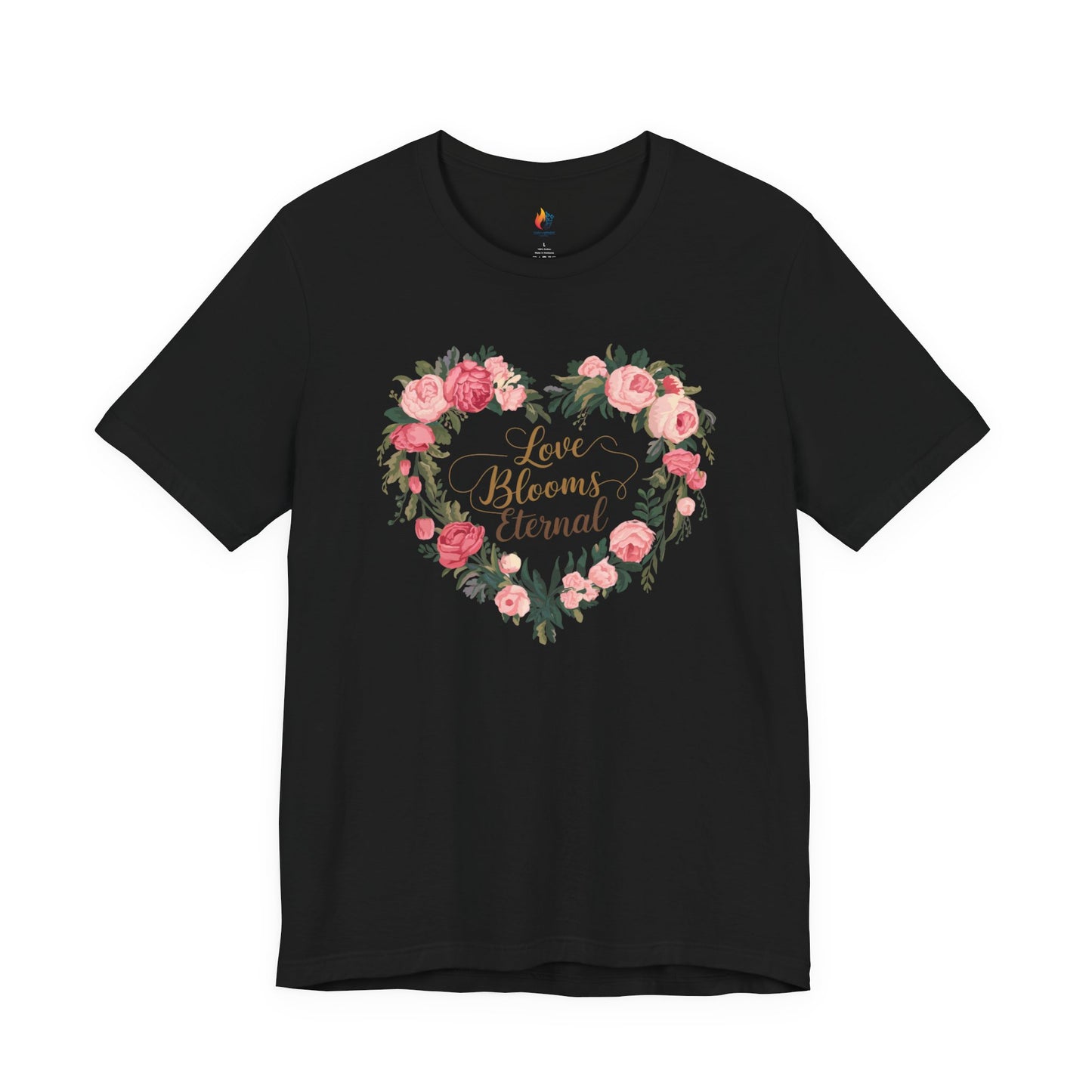 Love Blooms Eternal T-Shirt, Valentine’s Day T-shirt, Cute Valentine Shirt, Love Graphic Tee, Unisex Valentine Outfit, Gift for Him or Her, Romantic Holiday Tee