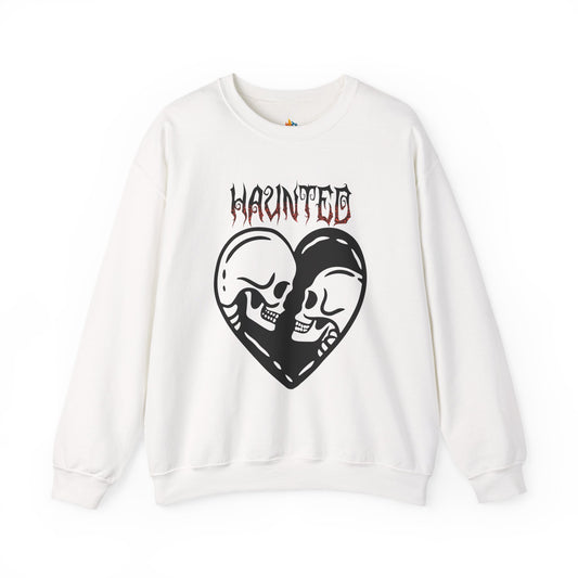 Haunted Sweatshirt, Unisex Crewneck, Fall Season Outfit, Cozy Fall Gift, Halloween Gift