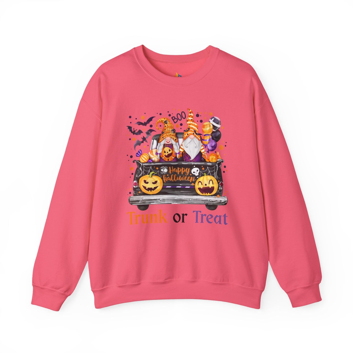 Halloween Trunk or Treat Sweatshirt, Unisex Crewneck, Funny Halloween Apparel, Spooky Season Outfit, Cozy Fall Gift, Spooky Cute, Retro Halloween Gift