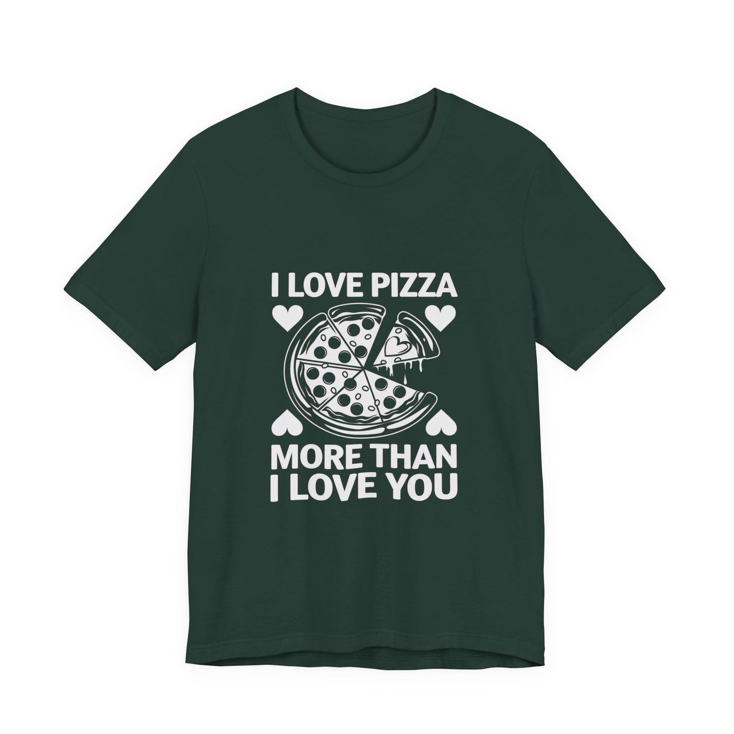 I Love Pizza T-Shirt, Valentine’s Day T-shirt, Cute Valentine Shirt, Love Graphic Tee, Unisex Valentine Outfit, Gift for Him or Her, Romantic Holiday Tee