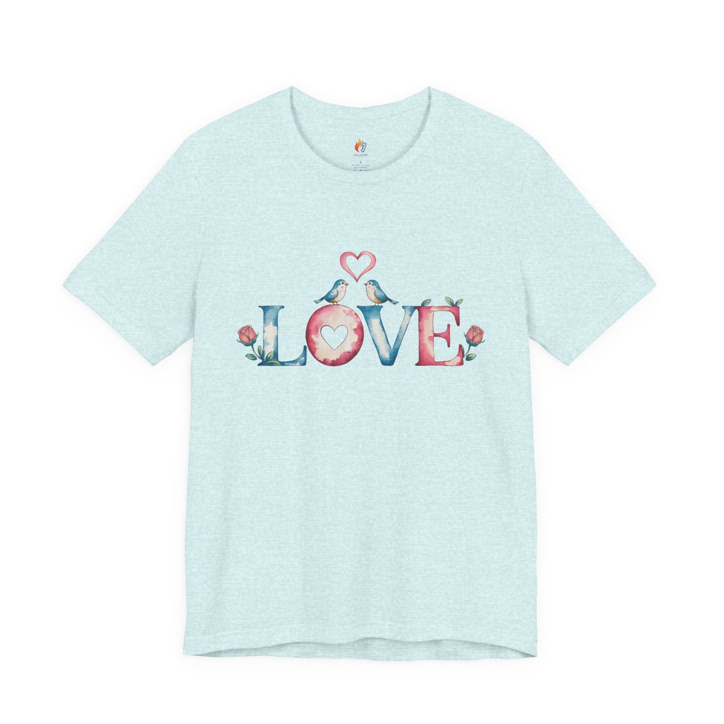 Love Birds T-Shirt - Valentine’s Day T-shirt, Cute Valentine Shirt, Love Graphic Tee, Unisex Valentine Outfit, Gift for Him or Her, Romantic Holiday Tee