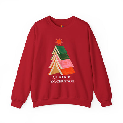 All booked for Christmas Sweatshirt, Unisex Crewneck, Holiday Season Outfit, Winter Sweatshirt