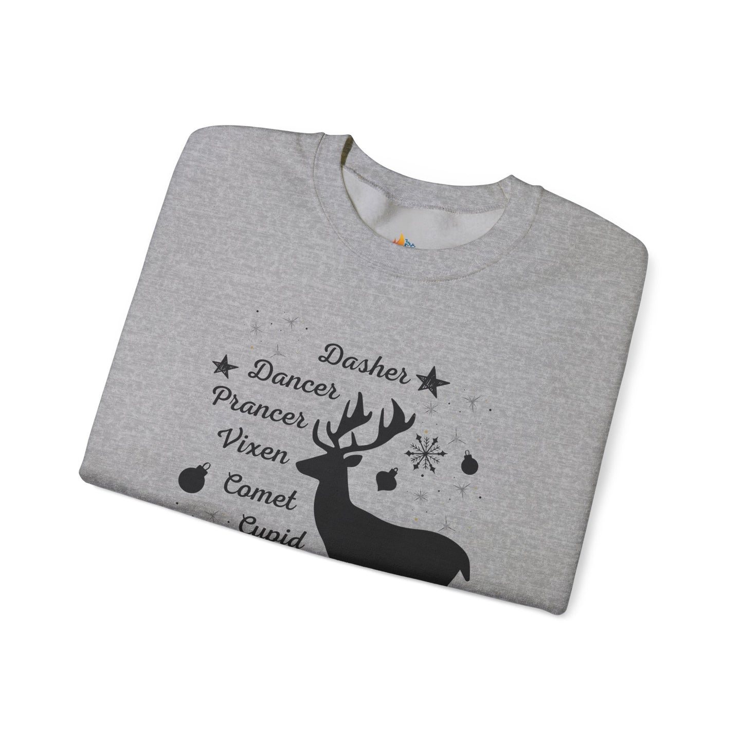 Reindeer, Christmas Sweatshirt, Unisex Crewneck, Holiday Season Outfit, Winter Sweatshirt