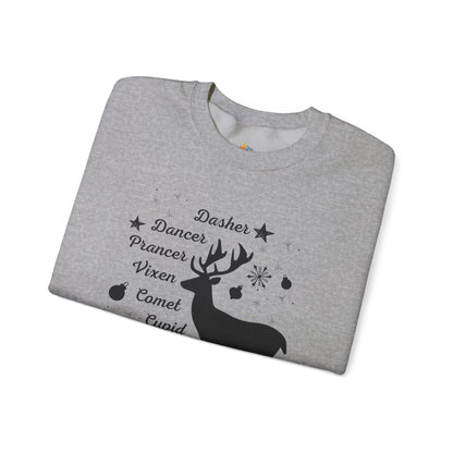 Reindeer, Christmas Sweatshirt, Unisex Crewneck, Holiday Season Outfit, Winter Sweatshirt