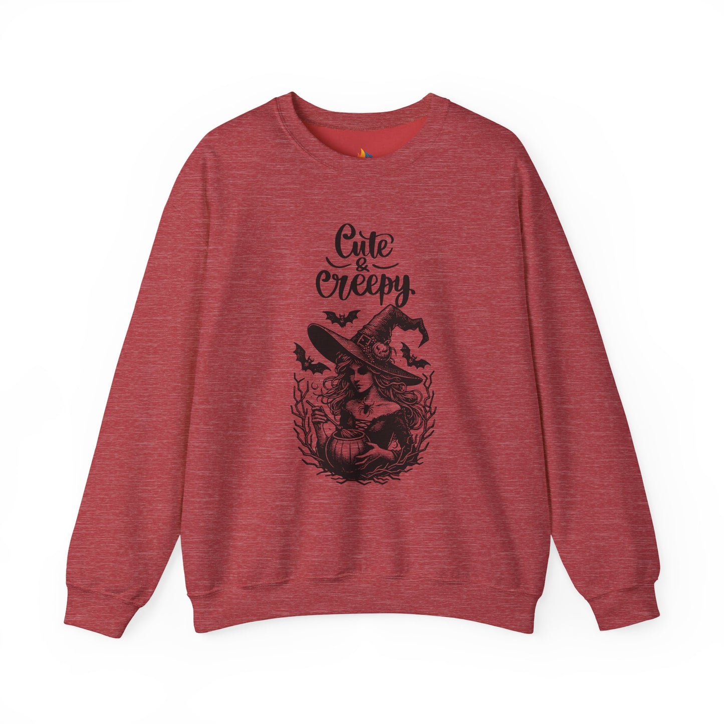 Cute &  Creepy Halloween Sweatshirt, Unisex Crewneck, Fall Season Outfit, Cozy Fall Gift, Halloween Gift
