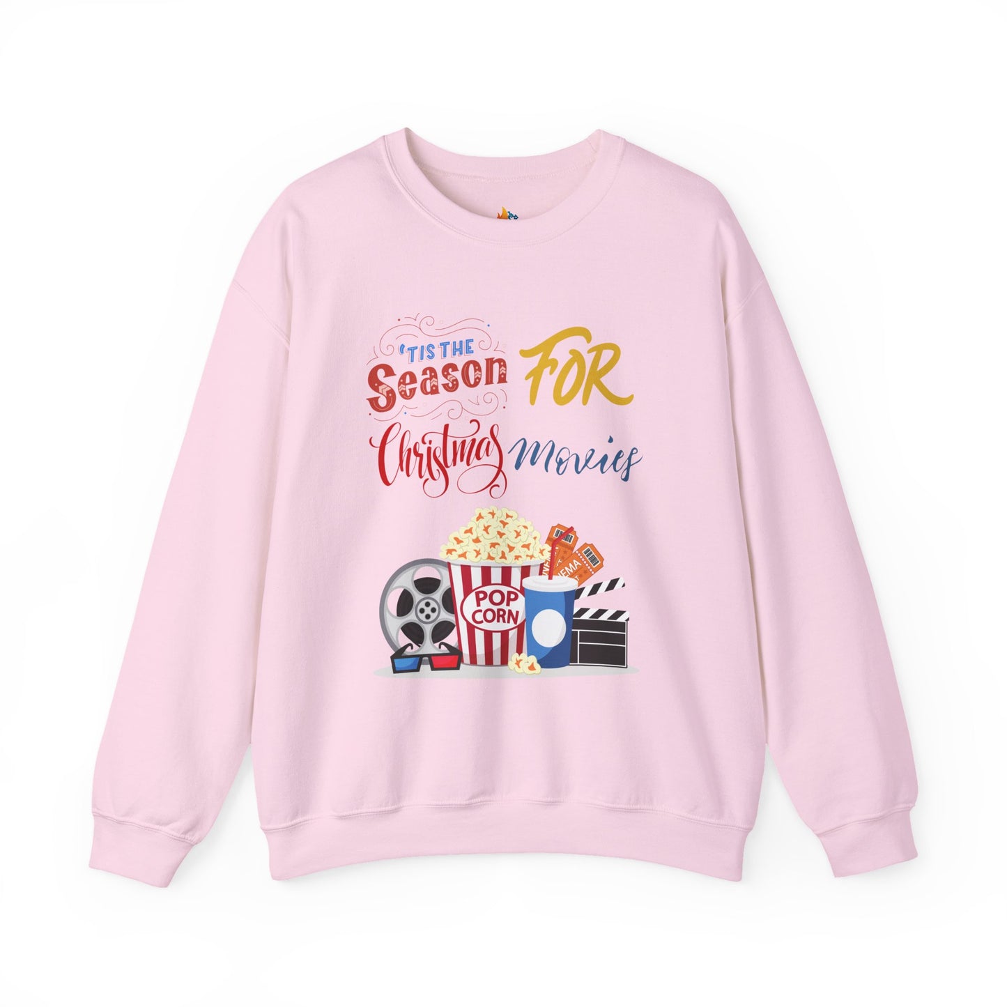 Tis the season for Christmas movies Sweatshirt, Unisex Crewneck, Holiday Season Outfit, Winter Sweatshirt