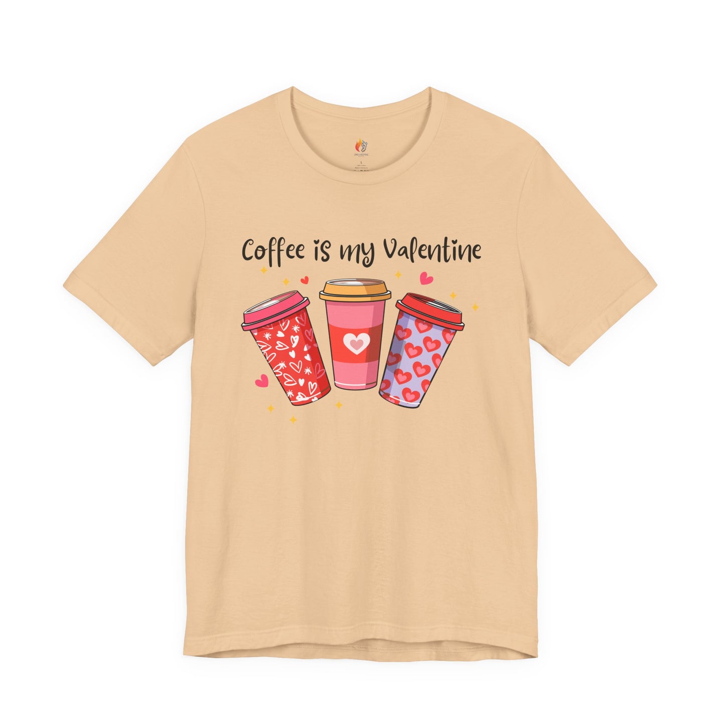 Coffee is my Valentine T-Shirt, Valentine’s Day T-shirt, Cute Valentine Shirt, Love Graphic Tee, Unisex Valentine Outfit, Gift for Him or Her, Romantic Holiday Tee