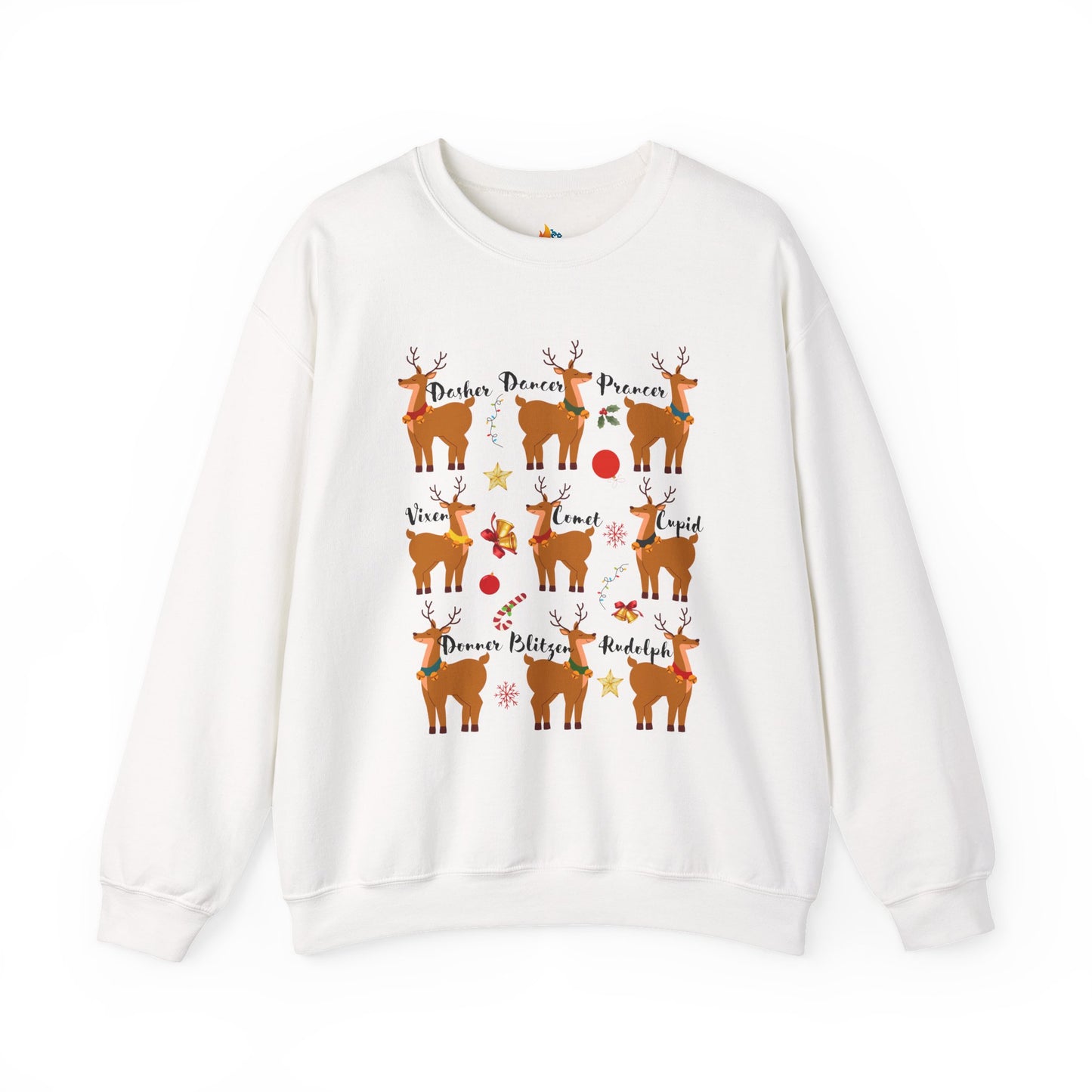 Reindeer, Christmas Sweatshirt, Unisex Crewneck, Holiday Season Outfit, Winter Sweatshirt