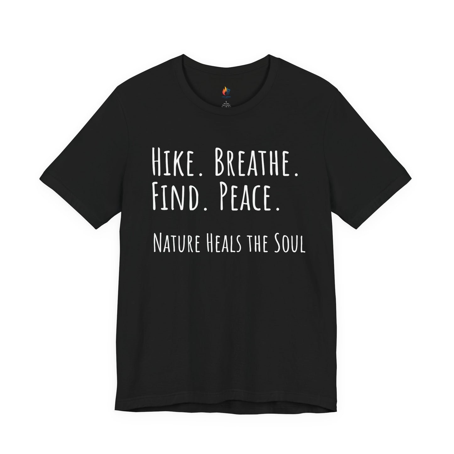 Travel lover T-Shirt - "Hike, Breathe, Find, Peace", Adventure Graphic Tee