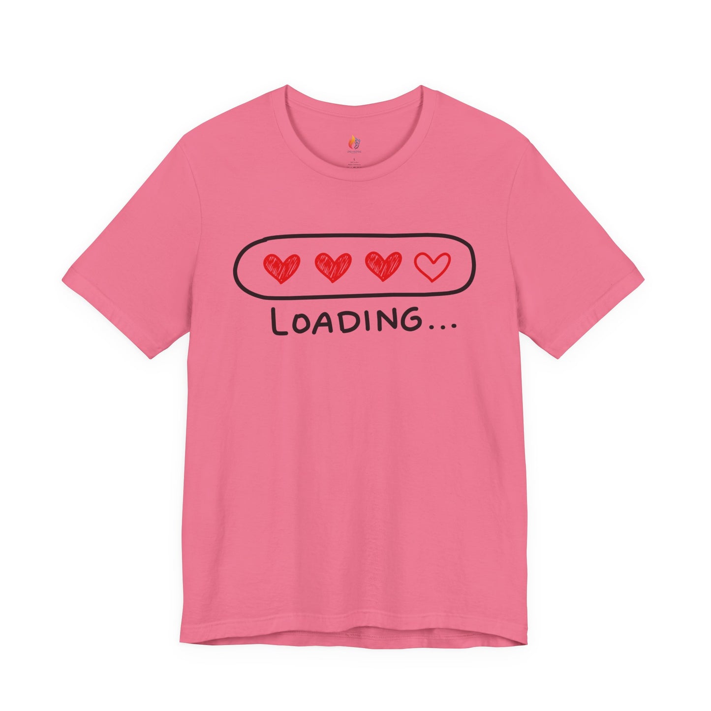 Love loading T-Shirt, Valentine’s Day T-shirt, Cute Valentine Shirt, Love Graphic Tee, Unisex Valentine Outfit, Gift for Him or Her, Romantic Holiday Tee