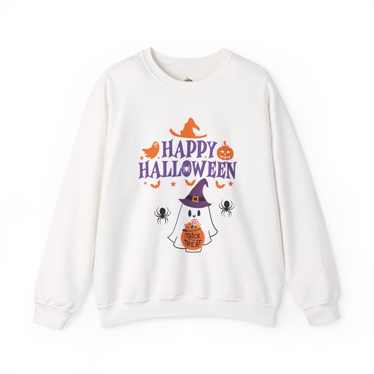Happy Halloween Sweatshirt, Unisex Crewneck, Funny Halloween Apparel, Spooky Season Outfit, Cozy Fall Gift, Spooky Cute, Retro Halloween Gift