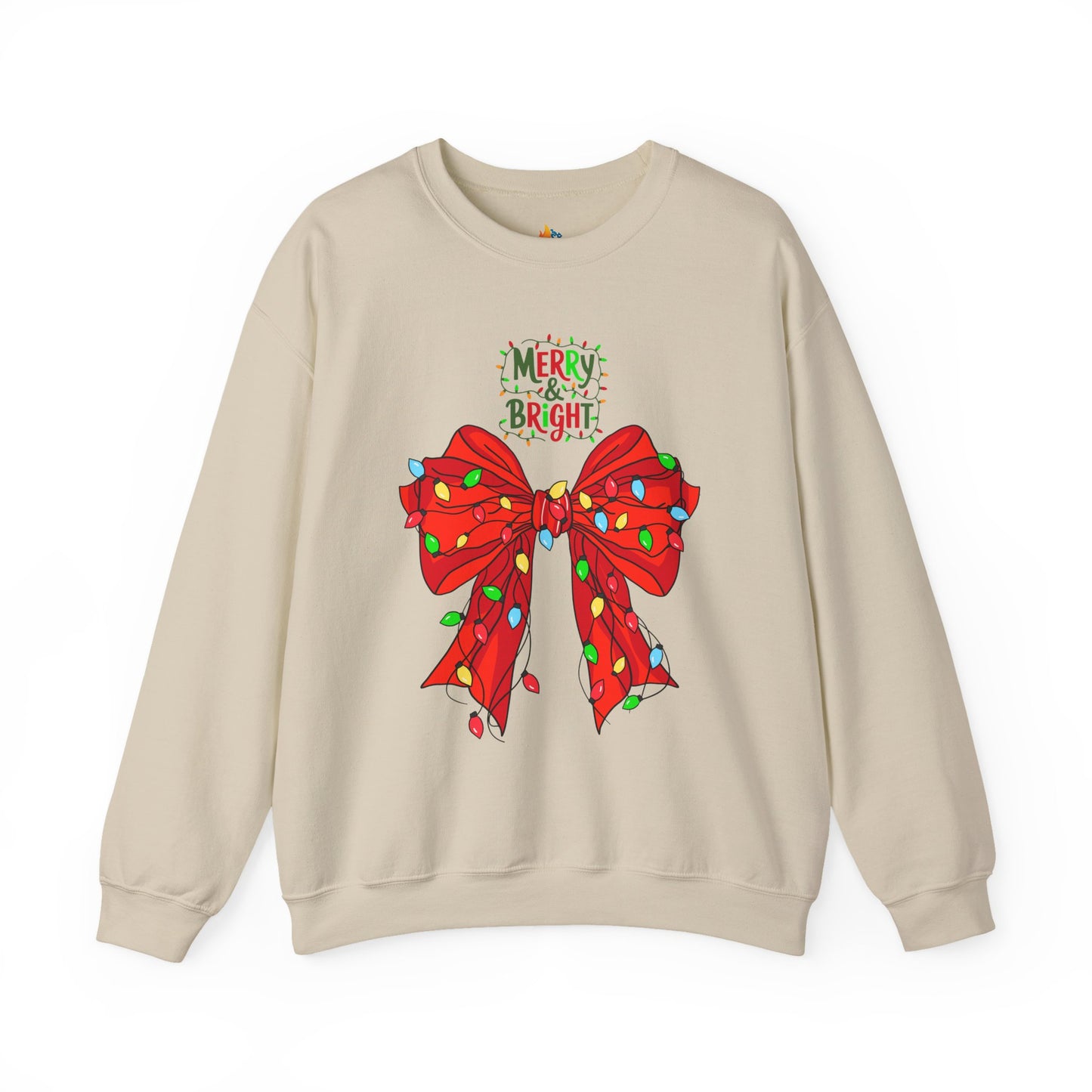 Merry & Bright, Christmas Sweatshirt, Unisex Crewneck, Holiday Season Outfit, Winter Sweatshirt