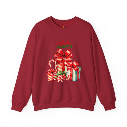 Tis the Season, Christmas Sweatshirt, Unisex Crewneck, Holiday Season Outfit, Winter Sweatshirt