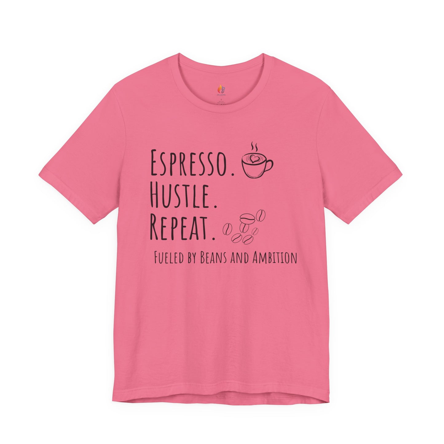 Coffee Lover Tee - "Espresso Hustle Repeat" Graphic T-Shirt