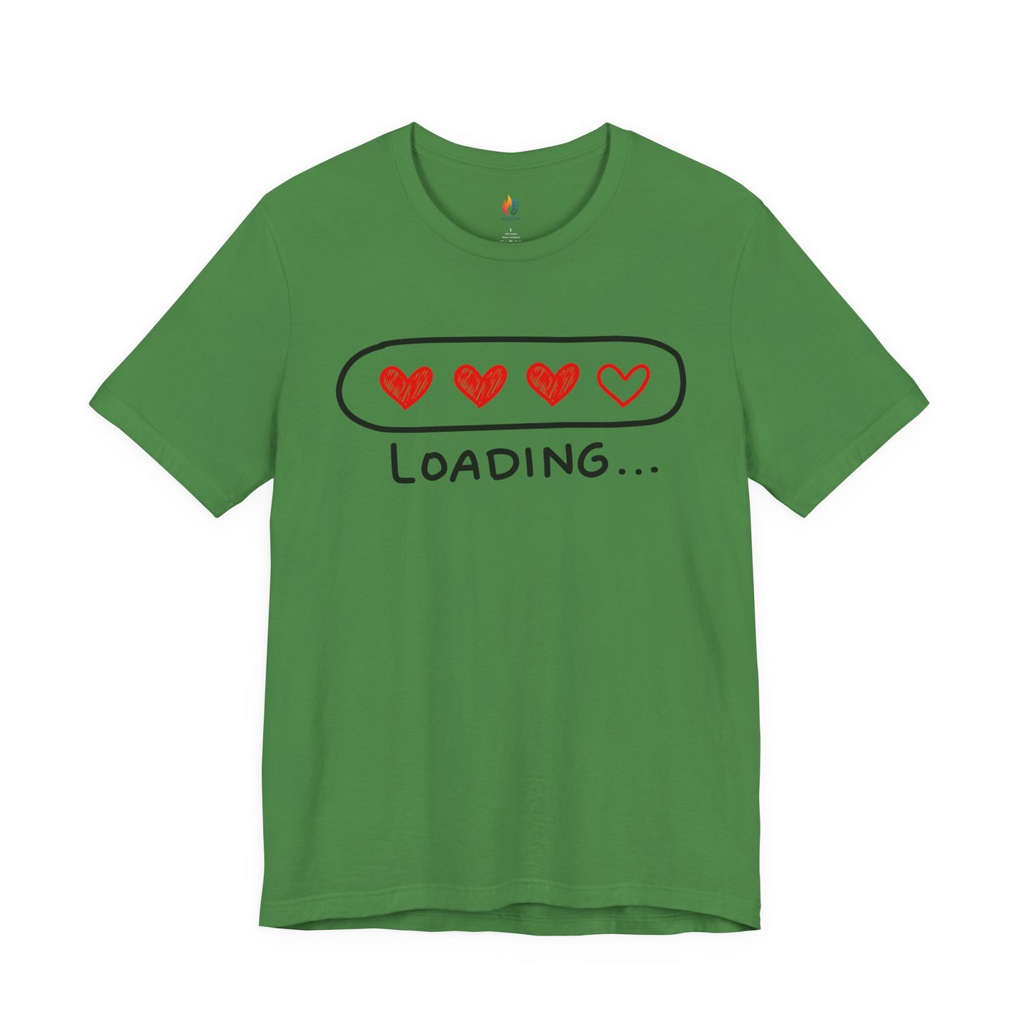 Love loading T-Shirt, Valentine’s Day T-shirt, Cute Valentine Shirt, Love Graphic Tee, Unisex Valentine Outfit, Gift for Him or Her, Romantic Holiday Tee