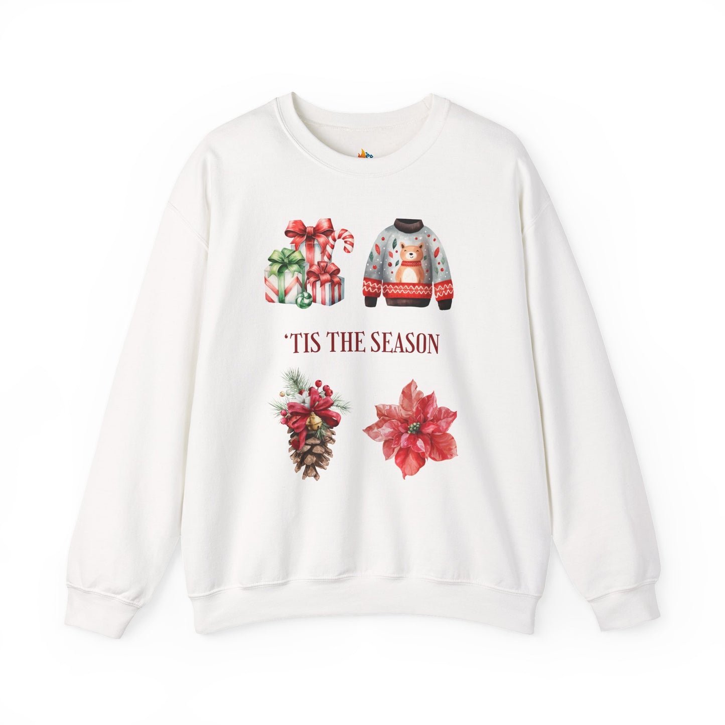 Tis the season Christmas Sweatshirt, Unisex Crewneck, Holiday Season Outfit, Winter Sweatshirt