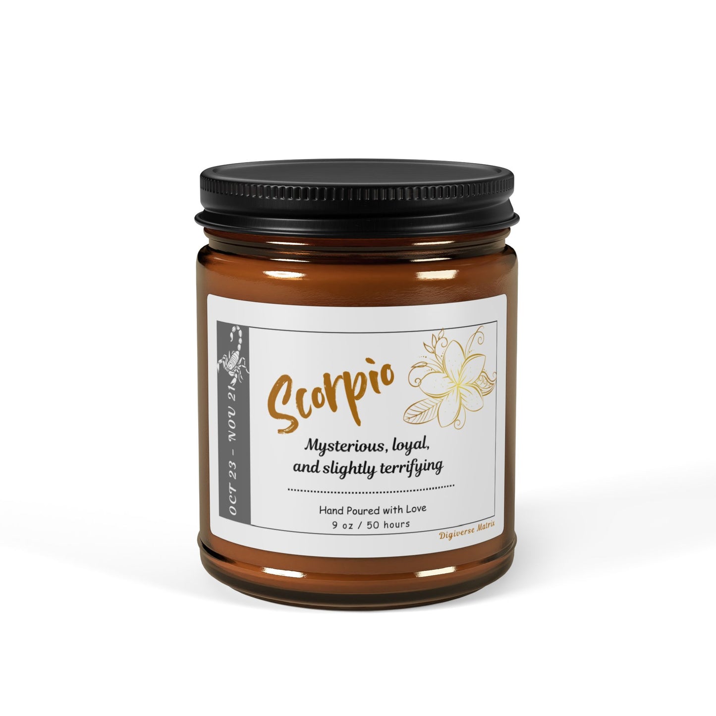 Scorpio Candle, Zodiac Candle Collection, Astrology-Inspired Candles, Horoscope Gifts