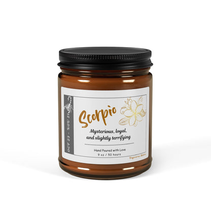 Scorpio Candle, Zodiac Candle Collection, Astrology-Inspired Candles, Horoscope Gifts