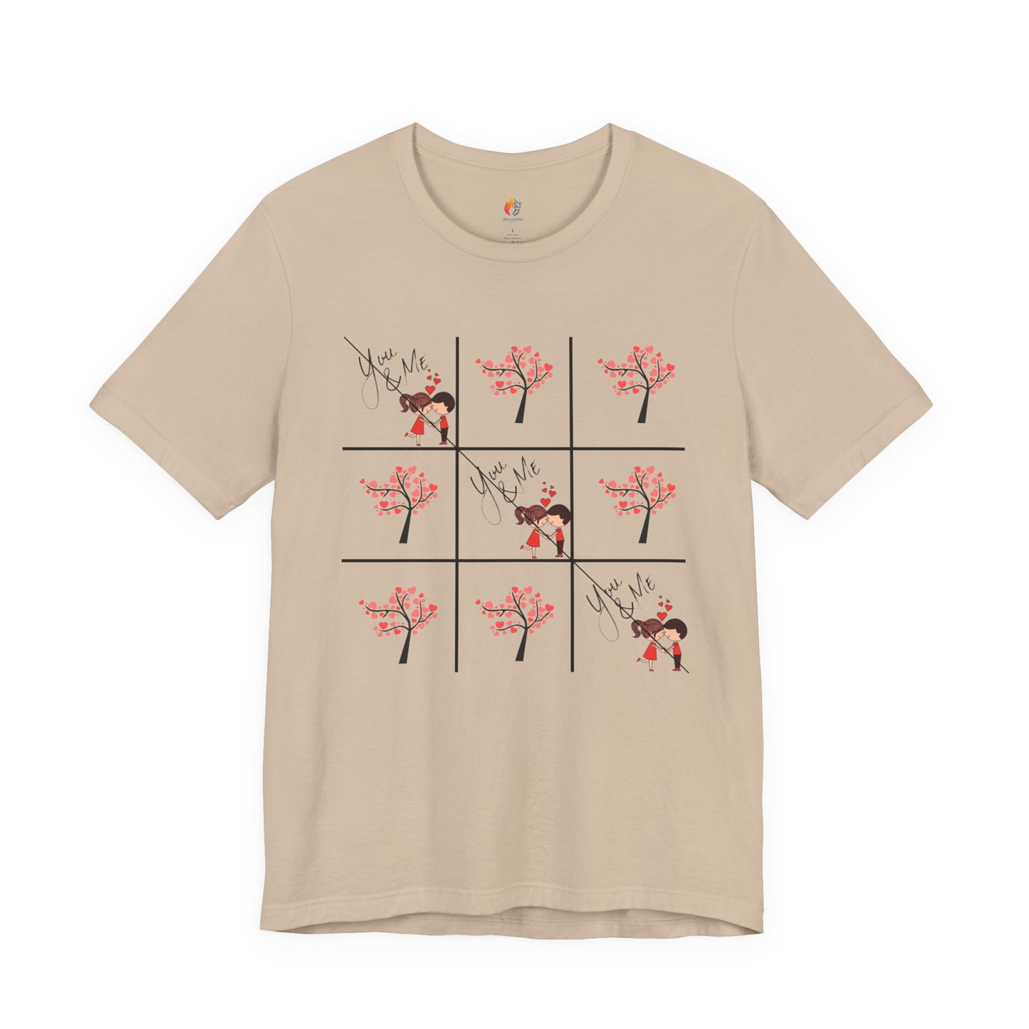 Love Tic Tac Toe T-Shirt, Valentine’s Day T-shirt, Cute Valentine Shirt, Love Graphic Tee, Unisex Valentine Outfit, Gift for Him or Her, Romantic Holiday Tee