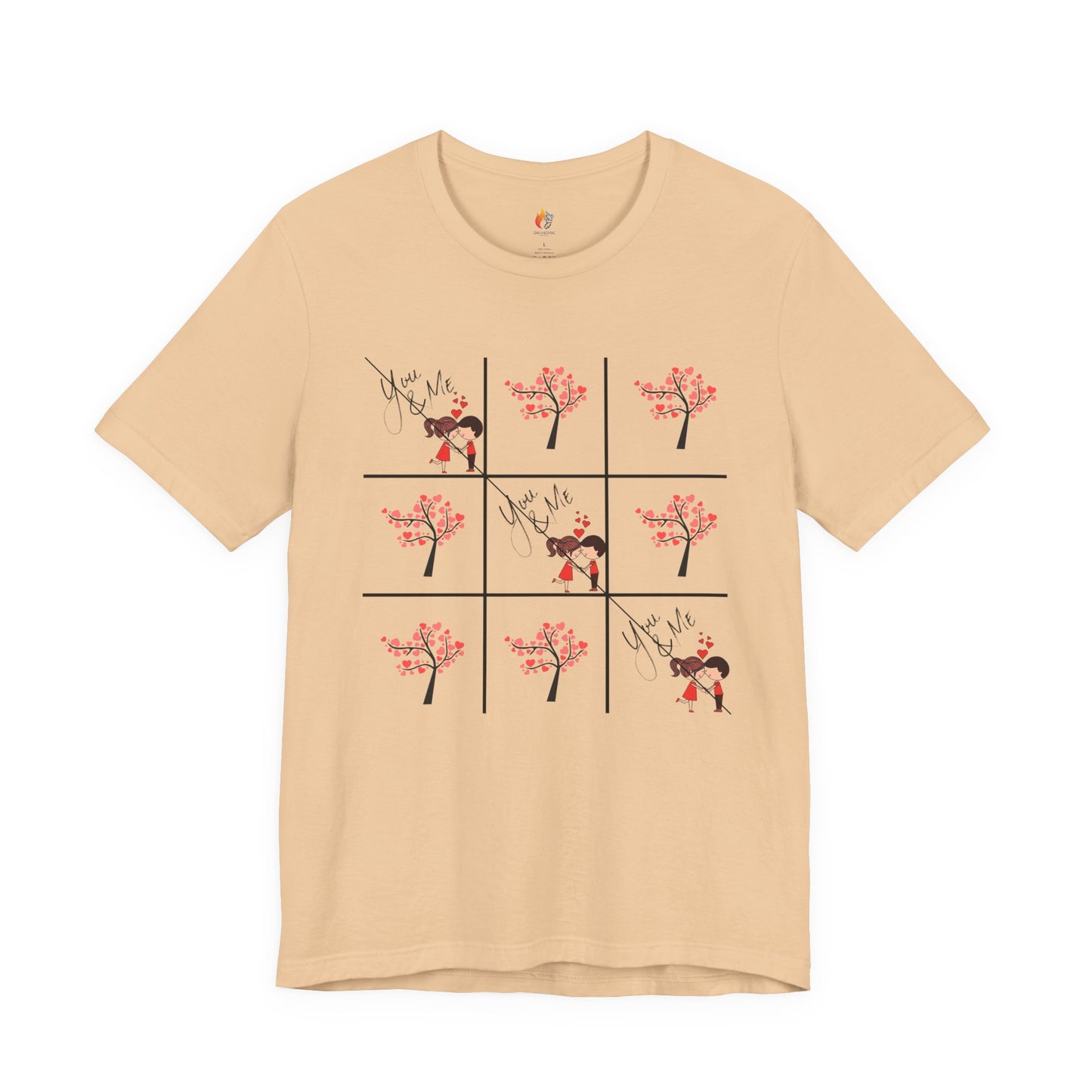 Love Tic Tac Toe T-Shirt, Valentine’s Day T-shirt, Cute Valentine Shirt, Love Graphic Tee, Unisex Valentine Outfit, Gift for Him or Her, Romantic Holiday Tee