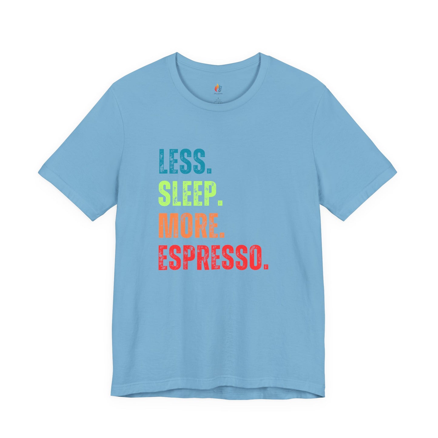 Coffee Lover T-Shirt - "Less Sleep More Expresso" Graphic Tee