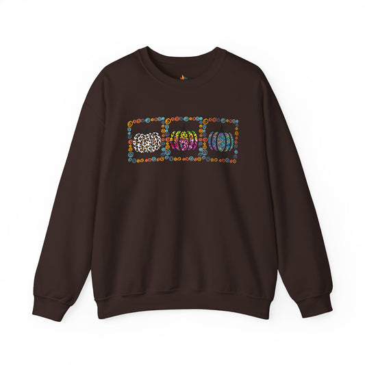 Pumpkin Sweatshirt, Unisex Crewneck, Fall Season Outfit, Cozy Fall Gift