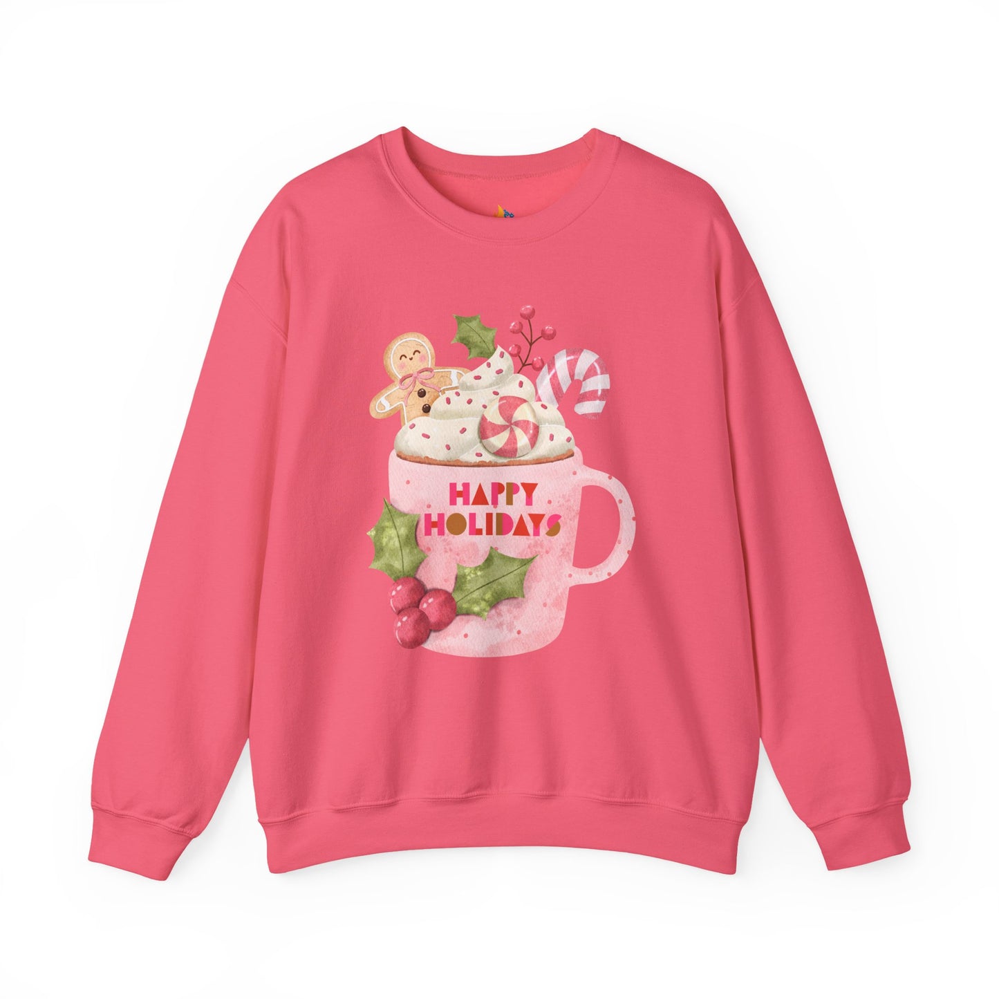Happy Holidays, Christmas Sweatshirt, Unisex Crewneck, Holiday Season Outfit, Winter Sweatshirt