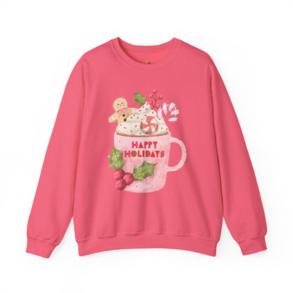 Happy Holidays, Christmas Sweatshirt, Unisex Crewneck, Holiday Season Outfit, Winter Sweatshirt