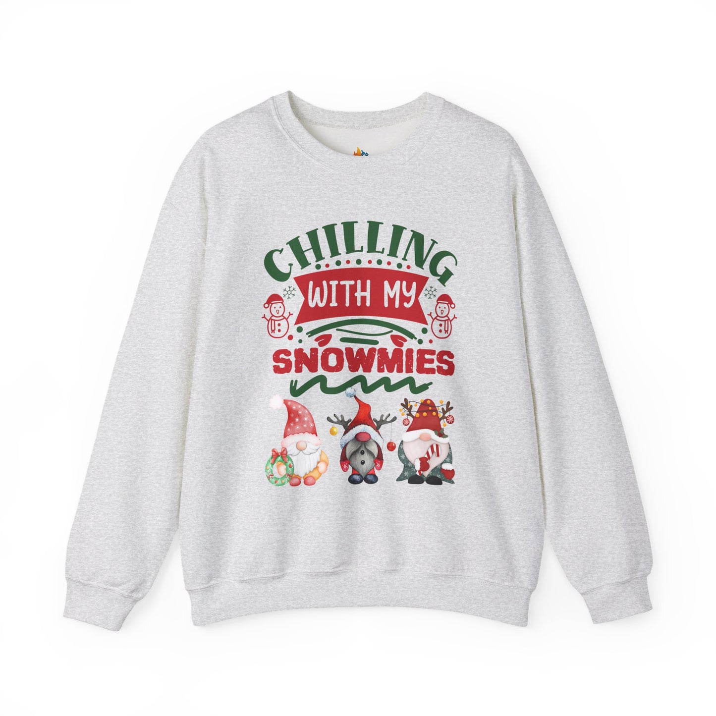 Chillin with my snowmies, Christmas Sweatshirt, Unisex Crewneck, Holiday Season Outfit, Winter Sweatshirt