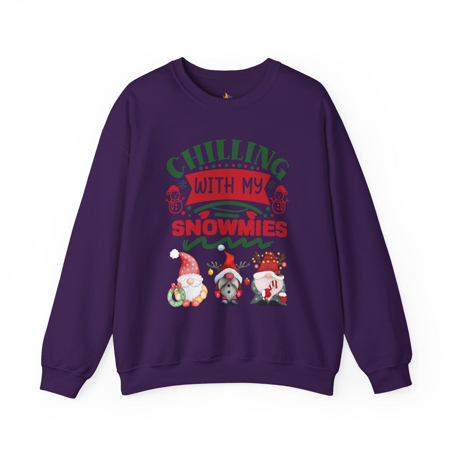 Chillin with my snowmies, Christmas Sweatshirt, Unisex Crewneck, Holiday Season Outfit, Winter Sweatshirt