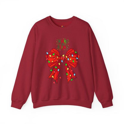 Merry & Bright, Christmas Sweatshirt, Unisex Crewneck, Holiday Season Outfit, Winter Sweatshirt
