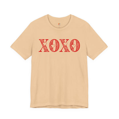 XOXO T-Shirt, Valentine’s Day T-shirt, Cute Valentine Shirt, Love Graphic Tee, Unisex Valentine Outfit, Gift for Him or Her, Romantic Holiday Tee