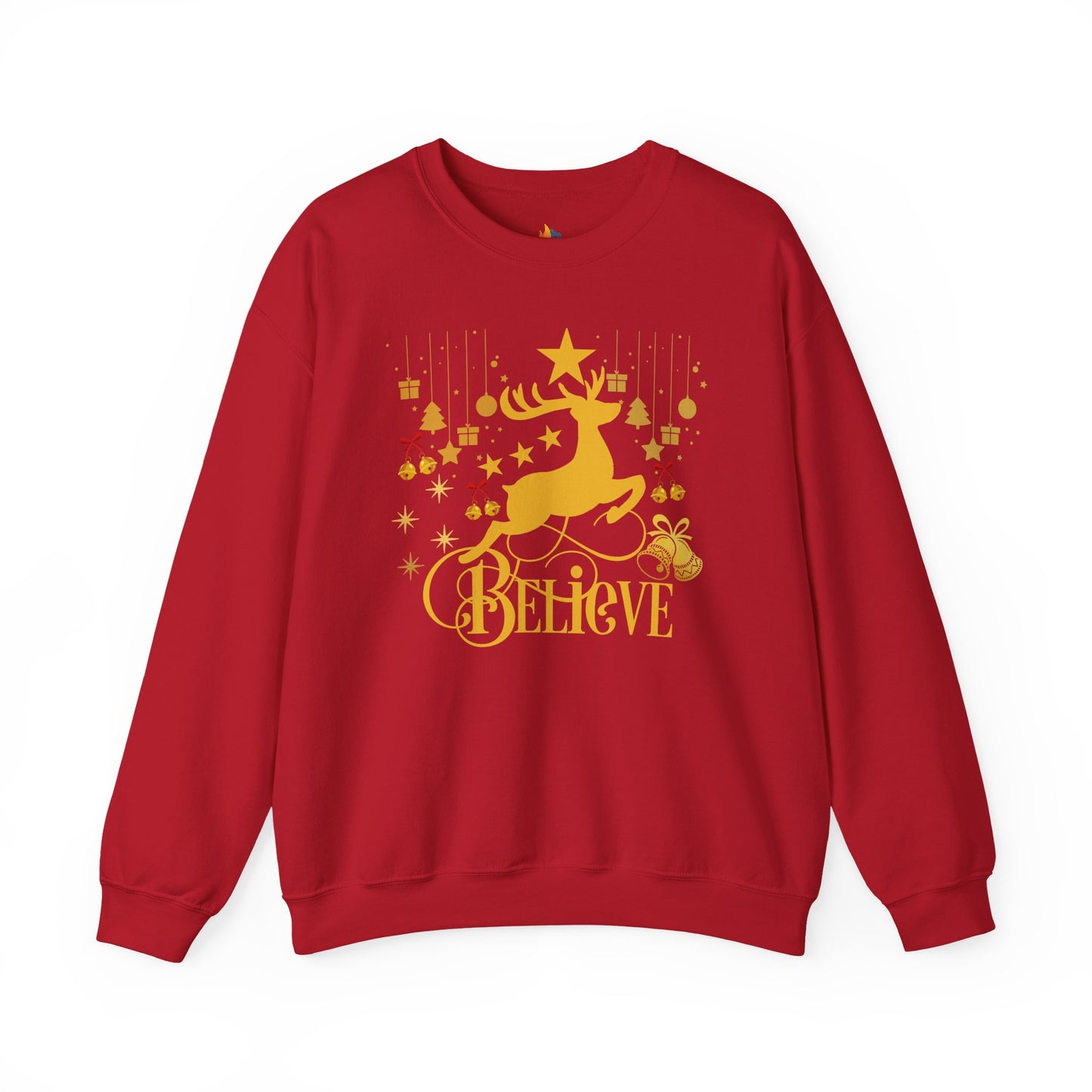 Believe, Christmas Sweatshirt, Unisex Crewneck, Holiday Season Outfit, Winter Sweatshirt